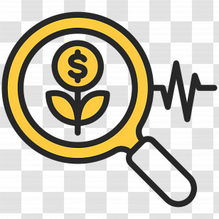 Investment Research - Financial Growth Icon Transparent PNG