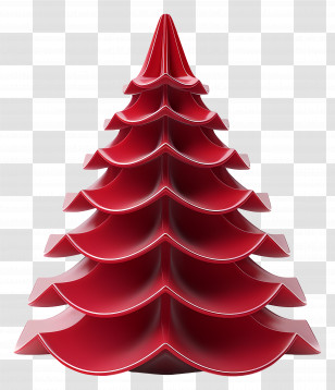 Christmas Tree - Red Christmas Tree Decoration Transparent PNG