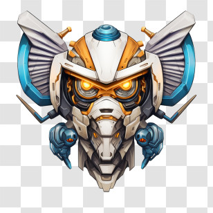 Transformer Robot
 - Futuristic Robotic Mask Illustration Transparent PNG