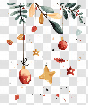 Christmas Decoration - Christmas Hanging Ornaments Decoration Transparent PNG