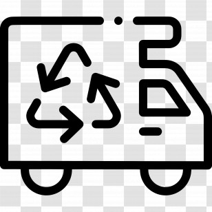 Recycle Car - Recycling Truck Icon Transparent PNG