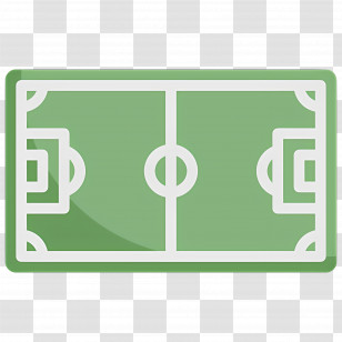 Football Pitch - Green Soccer Field Illustration Transparent PNG
