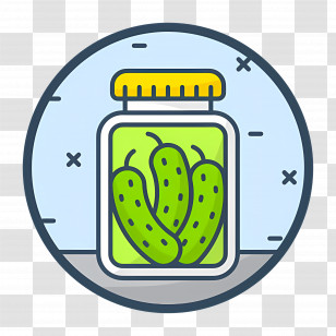 Pickle Jar - Jar Of Green Pickles Transparent PNG