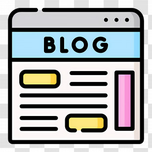 Blog Icon - Blog Interface Illustration Transparent PNG