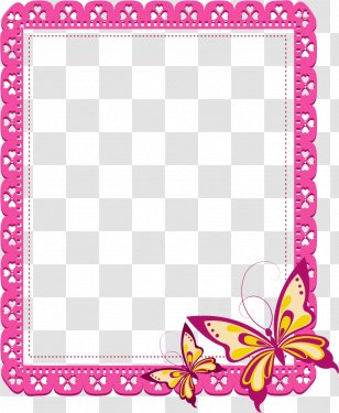 Printing And Writing Paper Papel De Carta - Pin - Fuchsia Frame Transparent PNG