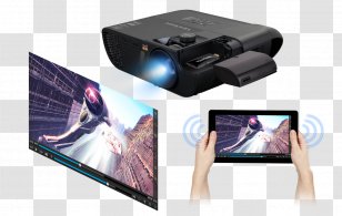 Multimedia Projectors ViewSonic LightStream PJD5555W Digital Light Processing 1080p - Gadget - Cinema Projector Transparent PNG
