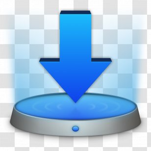 MacOS Mac App Store Drag And Drop - Electric Blue Transparent PNG