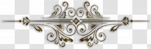 Gold Building Handrail Clip Art - Body Jewelry - Divider Transparent PNG