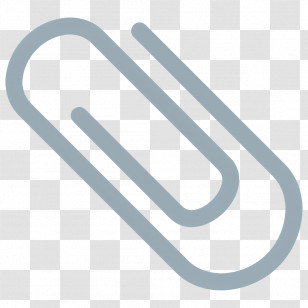 Paperclip Emoji - Simple Paperclip Icon Transparent PNG