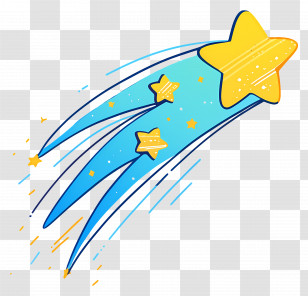 Shooting Star - Shooting Star In The Night Sky Transparent PNG
