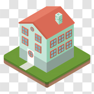 Icon - Small Cute Doodle House Transparent PNG