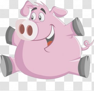 Domestic Pig Petunia Illustration - Show Lo - Hand-painted Transparent PNG
