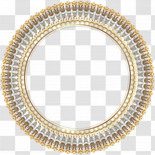 Circle Picture Frame - Dining Room - Round Border Transparent Clip Art Image Transparent PNG