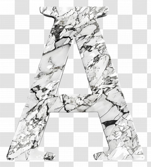 Letter A - Marble Letter A Transparent PNG