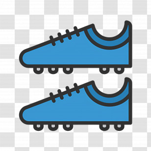 Football Boots - Blue Soccer Shoes Pair Transparent PNG
