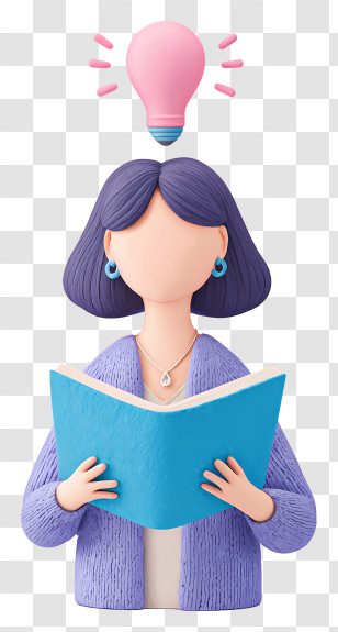 Reading And Knowledge - Reading Idea Concept Illustration Transparent PNG