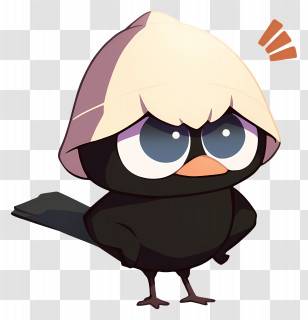 Calimero - Angry Cartoon Bird Character With Feisty Expression Transparent PNG
