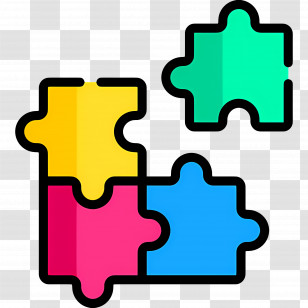 Collaboration - Colorful Jigsaw Puzzle Pieces Graphic Transparent PNG