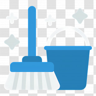 Cleaning Mop - Cleaning Tools Featuring A Bucket And Mop Transparent PNG