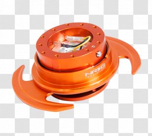 Quick Release Skewer Motor Vehicle Steering Wheels Orange - Ring Transparent PNG
