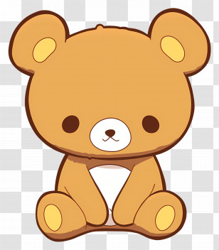 Rilakkuma - Adorable Teddy Bear Cartoon Illustration Transparent PNG