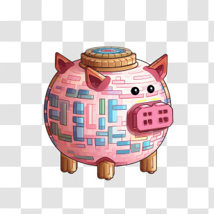 Piggy Bank - Cute Piggy Bank For Savings Transparent PNG