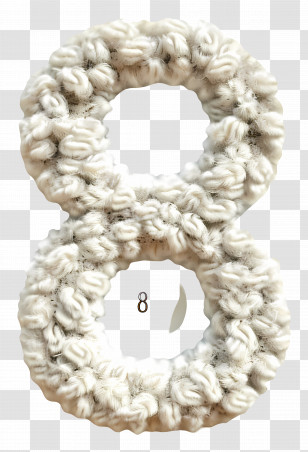 Number 8 - Wool Number Eight Transparent PNG