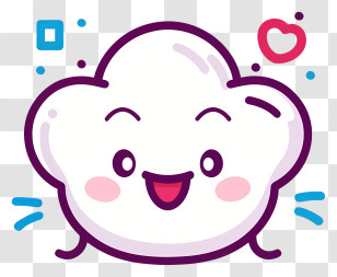 Smiling Cartoon Character - Happy Popcorn Cartoon Character Transparent PNG