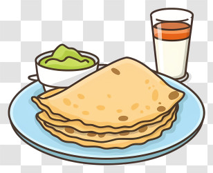 Wheat Flour - Flatbread With Guacamole And Drink Transparent PNG