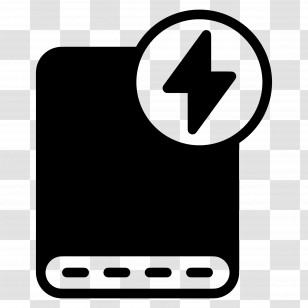 Power Bank - Black Power Bank Icon Transparent PNG