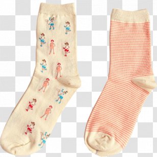 Crew Sock Clothing Fashion Knee Highs - Heart - Cartoon Transparent PNG