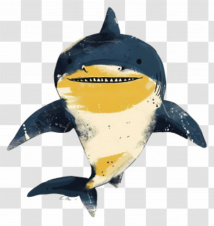 Baby Shark - Cute Cartoon Shark Transparent PNG