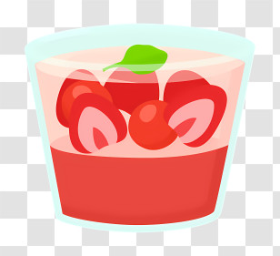 Food - Strawberry Dessert In Glass Transparent PNG