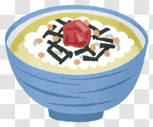 Food - Traditional Japanese Rice Bowl Transparent PNG