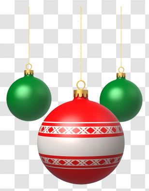 Christmas Ornaments - Colorful Christmas Tree Ornaments Transparent PNG