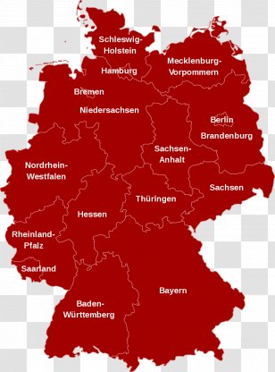 Flag Of Germany West United States America German Reunification - Red - Map Transparent PNG