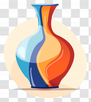 Ceramic Vase - Modern Vase Illustration Transparent PNG