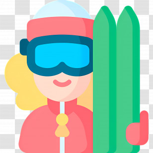 Skier - Skiing Woman Icon Transparent PNG