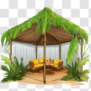 Sukkot
 - Tropical Gazebo With Greenery Transparent PNG