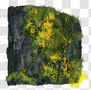 Moss Wall - Mossy Rock Transparent PNG
