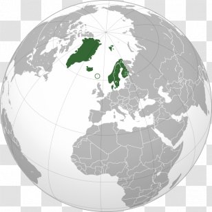 France British Isles Nordic Countries Northwestern Europe Orthographic Projection - Globe Transparent PNG