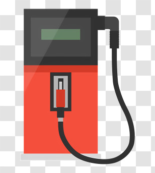 Icon - Red Gas Pump Illustration Transparent PNG