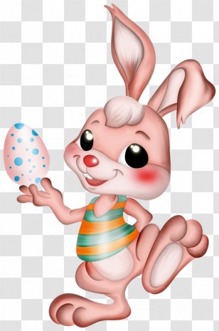 Easter Bunny Hare Egg Clip Art - Rabbit Transparent PNG