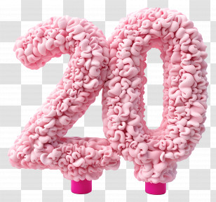 Number 20 - Decorative Number 20 Transparent PNG