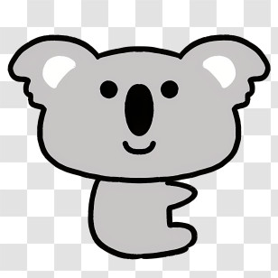 Cartoon - Cute Koala Illustration Transparent PNG