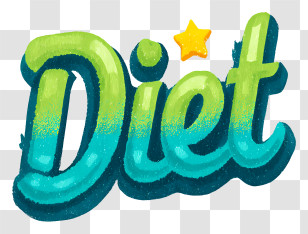 Diet Logo - Diet Textured Lettering Transparent PNG