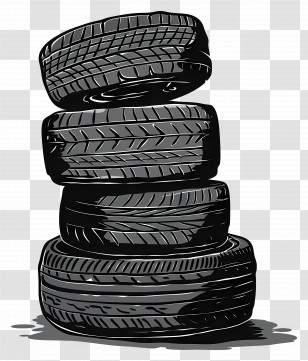 Stack Of Tires - Pile Of Tires Illustration Transparent PNG