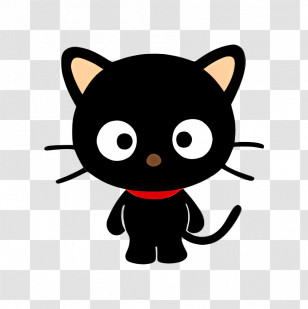 Chococat - Cute Black Cartoon Cat Transparent PNG