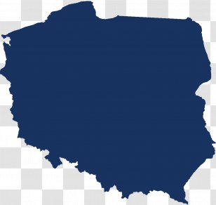 Flag Of Poland Vector Map - Blue Transparent PNG