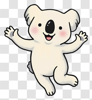 Koala Emoji - Happy Koala Transparent PNG